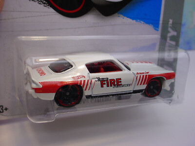 2012 i Hot Wheels '70 CHEVY CAMARO RS #163 ∞white;KOKOMO;red FIRE