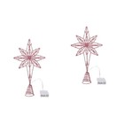 2 Pcs Baumschmuck Beleuchteter Baumtopper Weihnachtsbaumdekoration