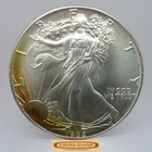 1986 American Silver Eagle 1 oz .999 Silver, Both Side Toned - #C59458NQ