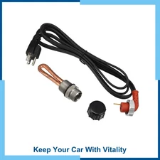 Pack (1) Heater Kit Engine Block Heater Element & Cable Cord for Dodge for Ram