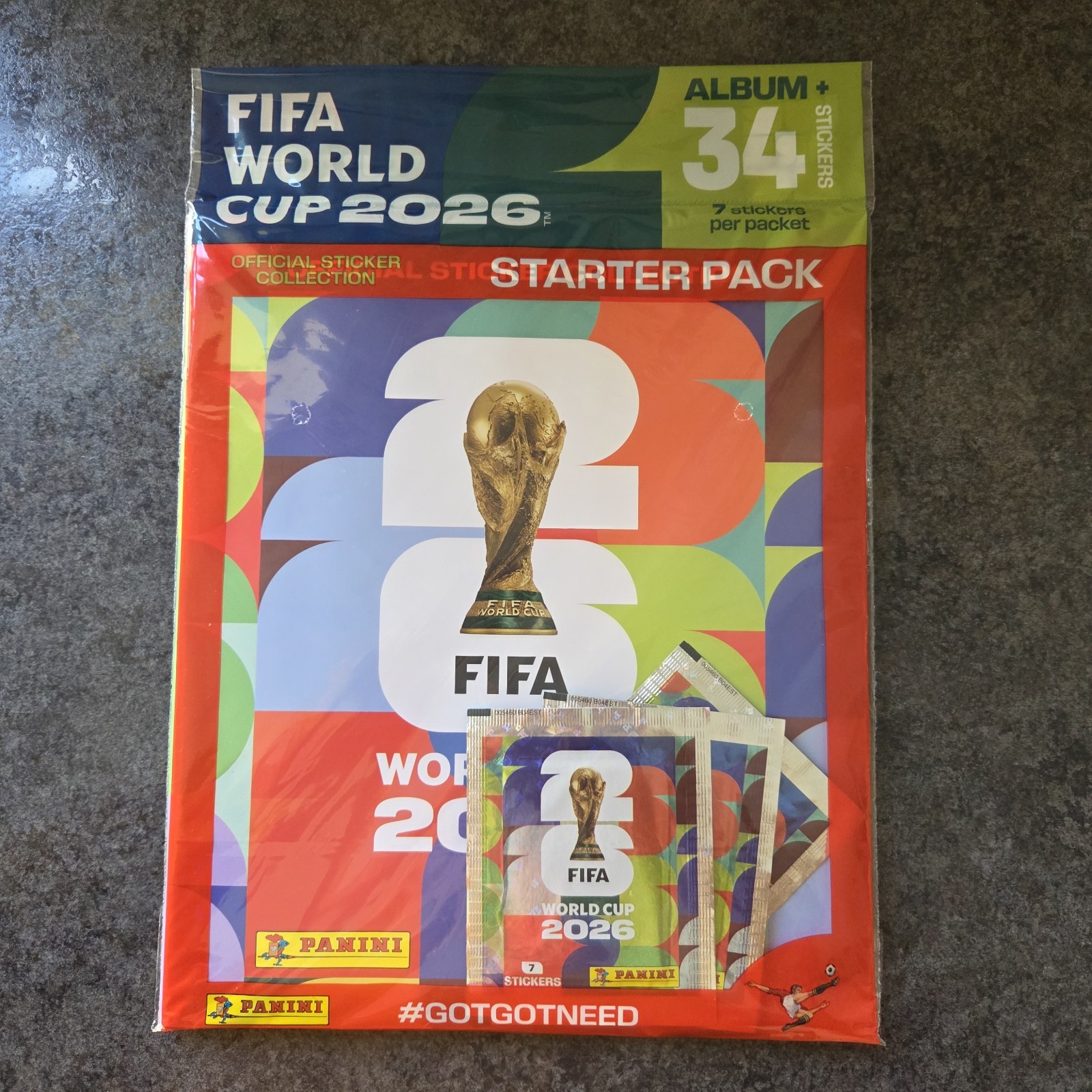 World Cup 2026 Official Sticker Collection Starter Pack - Album & 34 Stickers