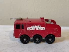 Vintage Matchbox  #63 Red Airport Fire Crash Tender Lesney England
