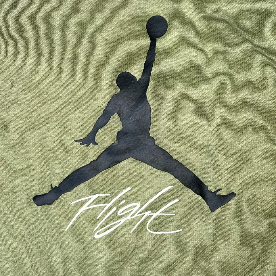 Nike Air Jordan Jumpman Hoodie Sweatshirt Youth Large 12-13 Years Green Olive - Image 4 of 4