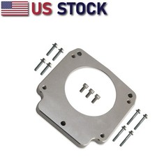 Aluminum Manifold Throttle Body Adapter Plate 3 Bolt Intake To 4 Bolt Tb For Ls