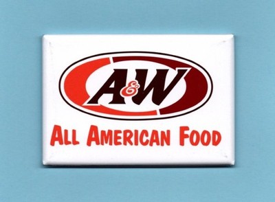 A & W  ROOT BEER *2X3 FRIDGE MAGNET* RESTAURANT FAST FOOD HAMBURGER ALL AMERICAN