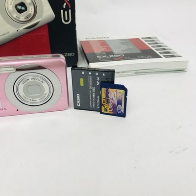 CASIO EXILIM EX-Z80 Pink Digital Camera 8.1MP Tested W/ Battery