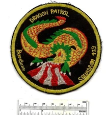 WW2 DRAGON PATROL VB-119 Bombing Squadron Bomb US Navy Cloth Patch