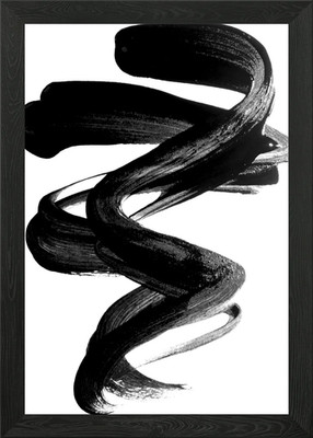 Pinselstriche 56A Gerahmtes Wandbild Poster Leinwanddruck Bild