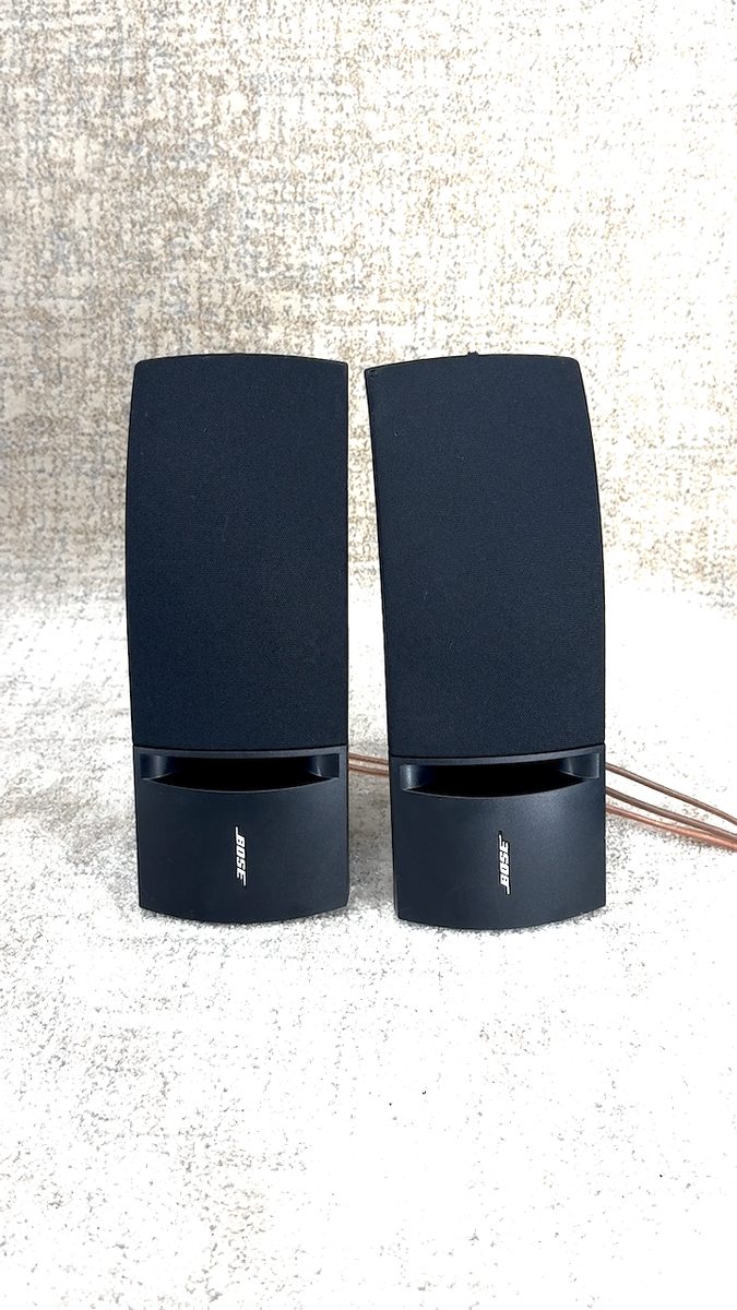 Bose 161 - Left & Right Black Stereo Bookshelf Speakers – Tested