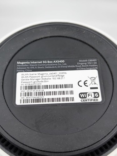 Magenta Internet 5G Box AX5400 - For Parts, Signs of Use - Zdjęcie 3 z 10