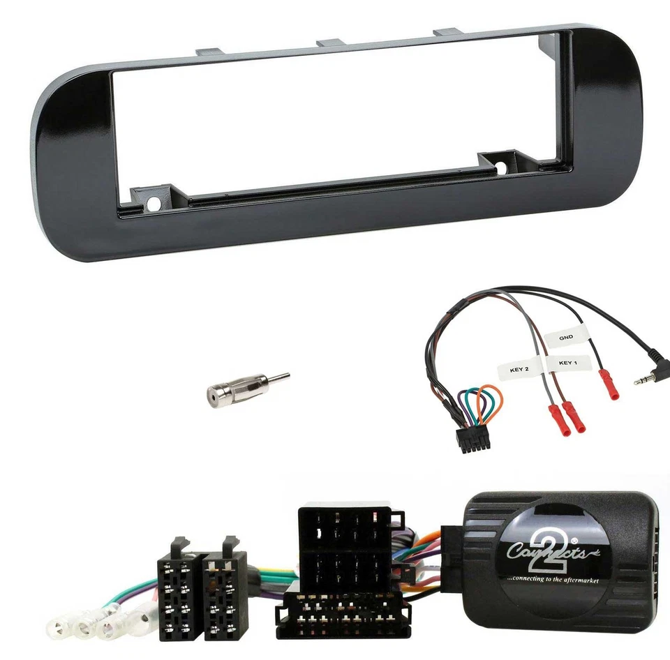 JVC Bluetooth Lenkrad USB DAB Autoradio für Fiat Panda 12-20 schwarz glänzend - Bild 3 von 4