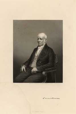 Antiker Portrait Druck - Henry Petty - Fitzmaurice - Lansdowne - Pfund - Mayall - 1860