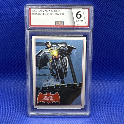 1966 Topps Batman Red Bat #10A Cycling Crusader