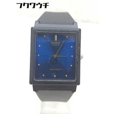 Casio Operation Unconfirmed Quartz 3-Hand Analog Mq-38-2A Watch Black Navy Men'S