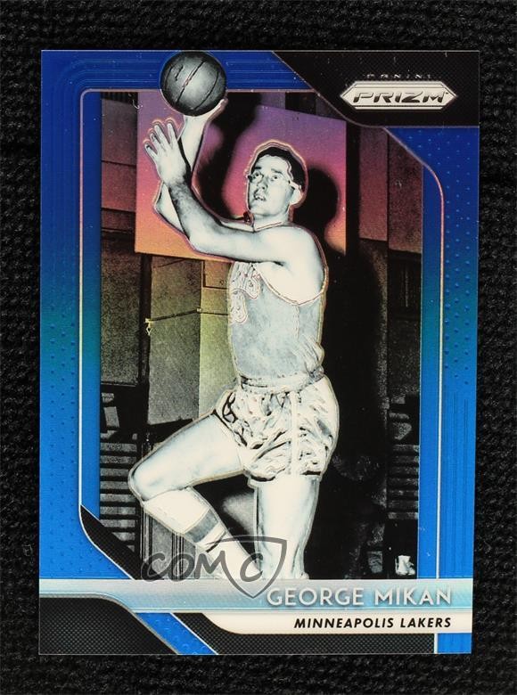 2018-19 Panini Prizm Blue Prizm 56/199 George Mikan #285 HOF