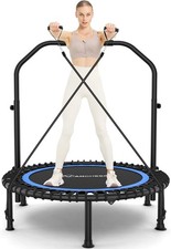 Adult Exercise Trampoline with Resistance Bands,Ideal for Home, Garden, and Gym 