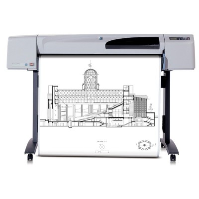 HP DesignJet 500 plus (C7770F) Farb-Plotter 42-Zoll mit 1122 m2 Tinte B89% C9...
