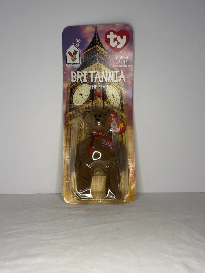 4 RARO McDonald’s TY Beanie Babies Brittania, Glory, Erin, Arce De colección Foto 2 de 4