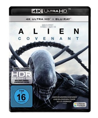 Alien - Covenant  (4K Ultra HD) + (Blu-ray) , neu