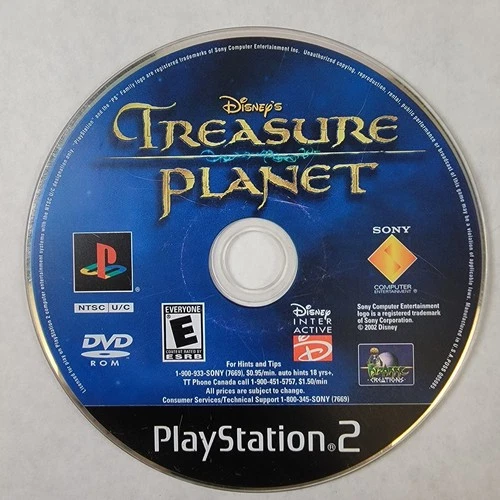 Treasure Planet - Loose Sony PS2 Playstation 2 Disc