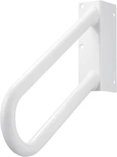 Hold Tight Handrails Steel Jamb-Mount 18" - Left Jamb Mount, White 