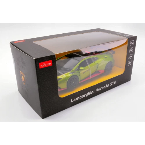 LAMBORGHINI HURACAN STO WITH SOUND GREEN 1:32 Rastar Auto Stradali Modellino Nuo - Immagine 3 di 3