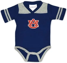 Two Feet Ahead Infant Newborn Bodysuit Creeper Football Auburn Tigers 6 months