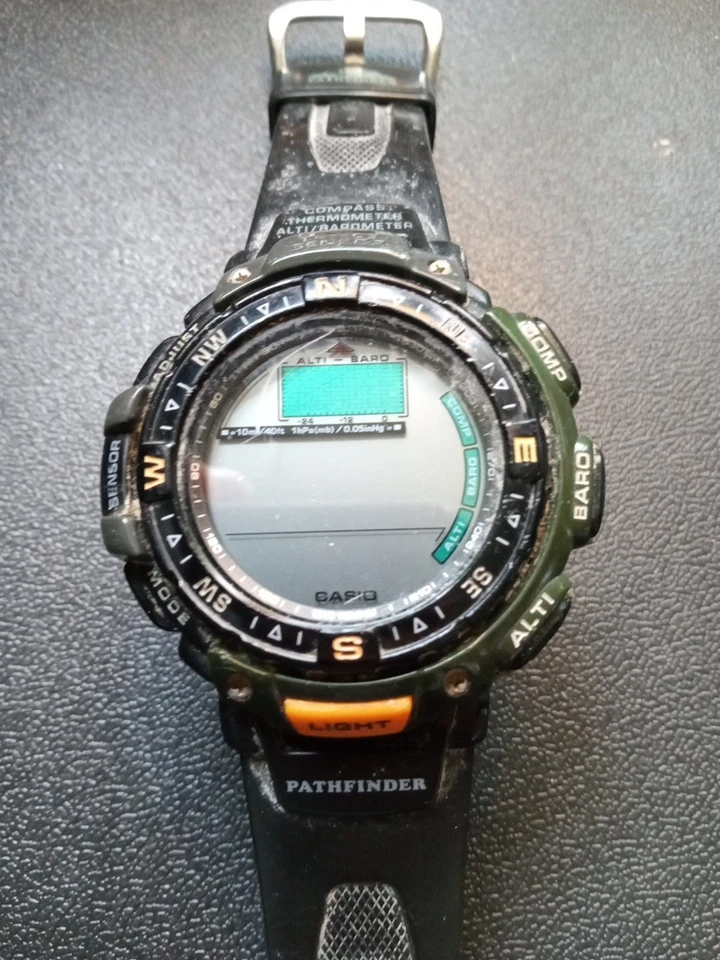 Casio Protrek//Digital/Glubber/Negro/Ss/Prg-40/ Foto 2 de 4