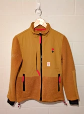 Topo Designs Topo Chico Subalpine Fleece Jacket Women's XS Small Yellow Khaki