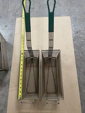 Pair of Fry Baskets - 13-1/4 x 5-1/2 x 5-7/8 each - Slightly used - Solid