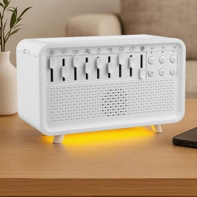 Flammen-Nachtlicht Diffusor 3D-Flammeneffekt Weißrausch-Schlafhilfe