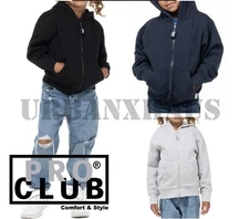 PRO CLUB YOUTH FULL ZIP SWEATSHIRT (S-XL)
