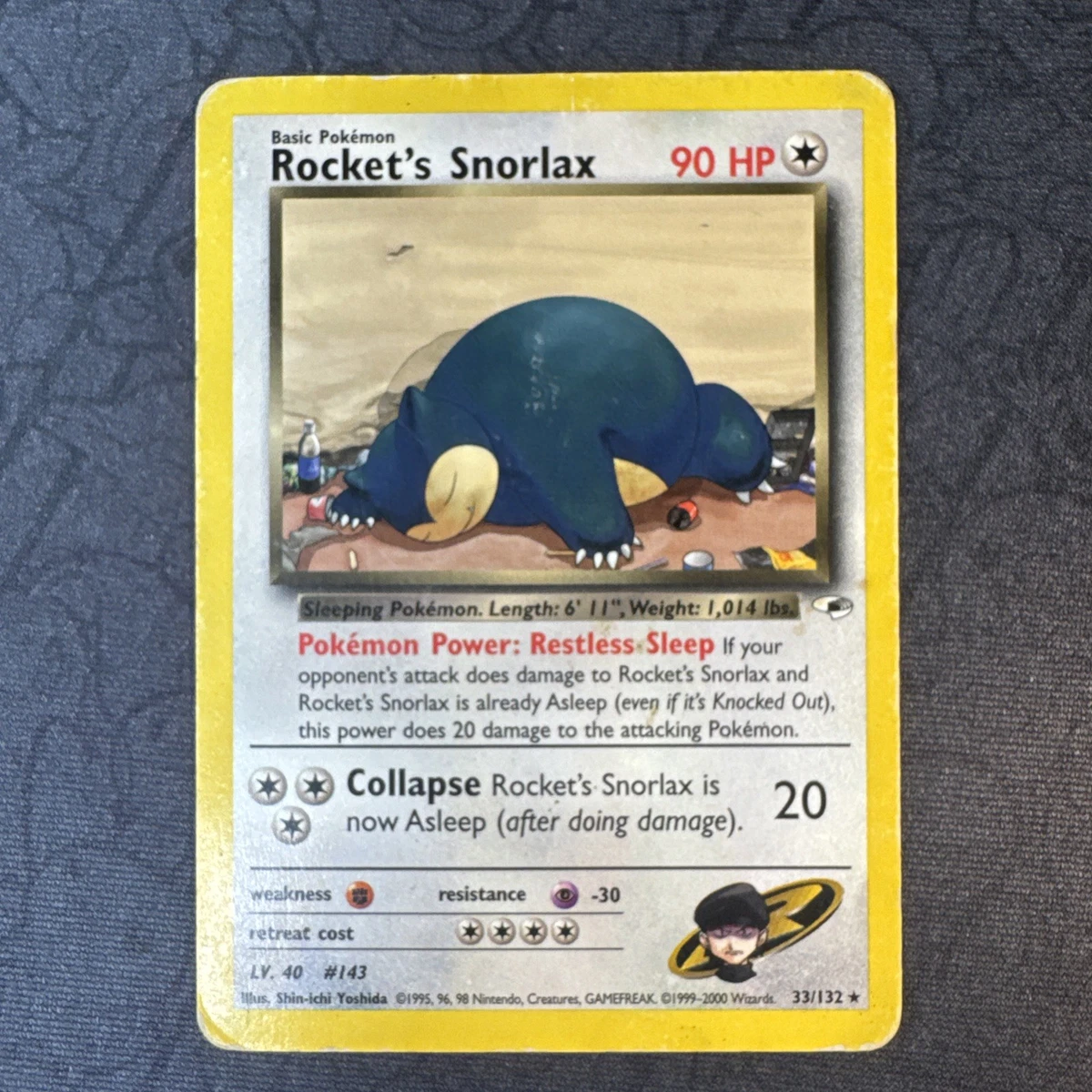 Las mejores ofertas en Rocket's Snorlax 033/132 Gym Heroes | eBay