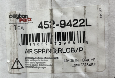 #ad Dayton Parts 452 9422L Air Spring $69.99
