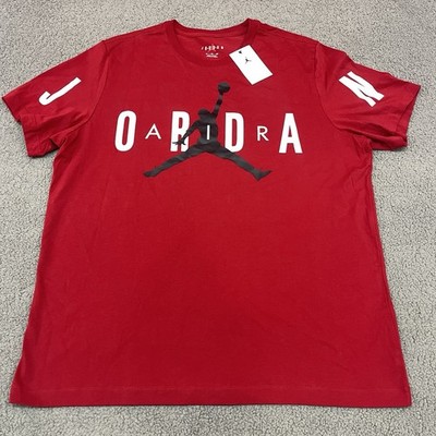 Nike Mens Air Jordan Jumpman Graphic T Shirt 2XL XXL Red Black Logo Tee NWT