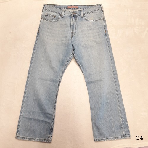 Lee Latzhose Herren Slim Straight Leg Jeans Gr.36x30 Blau Lightwashed Distressed - Bild 13 von 13