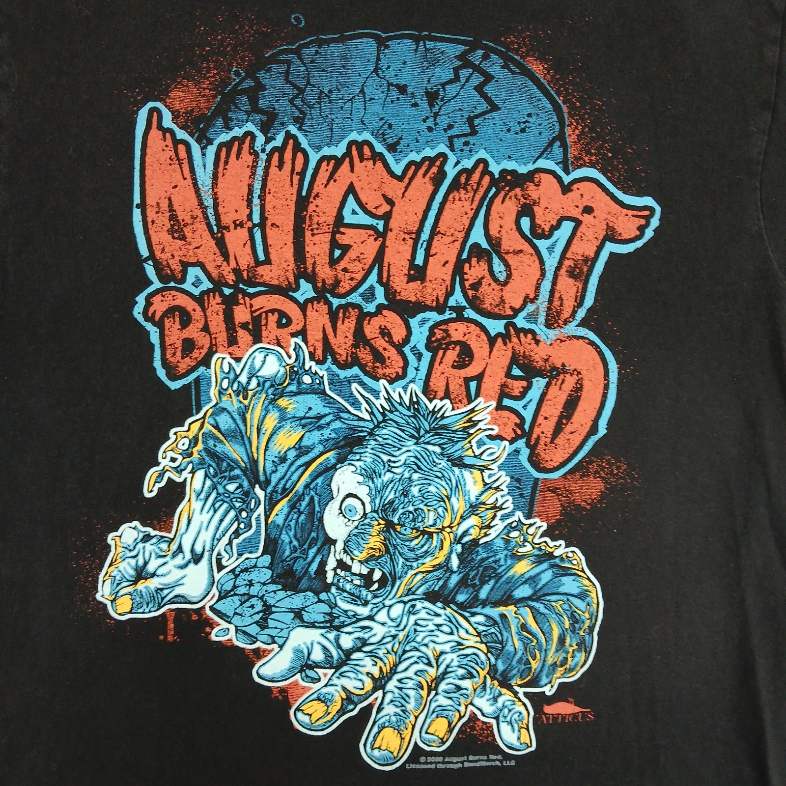 August Burns Red 2009 Mens Mens T Shirt Bandmerch Atticus 19x26 Fits A Small