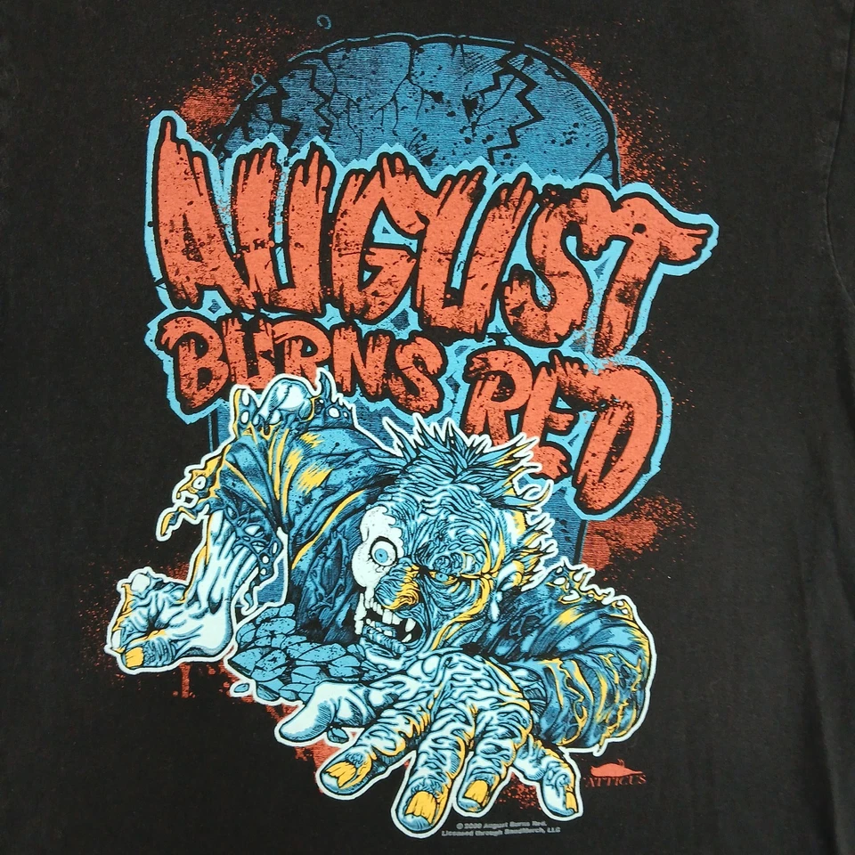 Camiseta August Burns Red 2009 para hombre Bandmerch Atticus 19x26 se adapta a una pequeña Foto 2 de 4