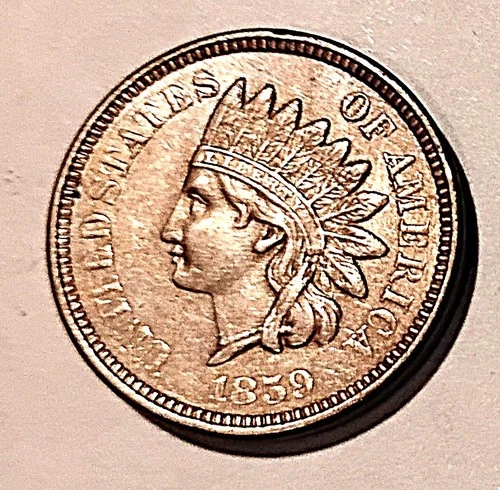 🧿1859 INDIAN HEAD PENNY.....GEM.....AU /BU.......WOW!🧿