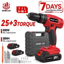 Perceuse sans fil percussion ONEVAN 25+3 500W visseuse compatible Makita 18V