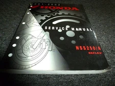 2001-2002 Honda NSS250 NSS250A Reflex Scooter Shop Service Repair Manual xz