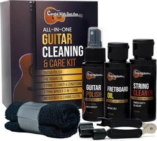 Guitar Cleaner Polish, String Cleaner, Winder and Fretboard Oil Care 1 Pack