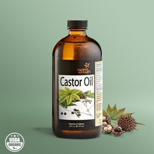 CASTOR OIL - Cold Pressed Hair Skin Scalp Nails Deep Hydration Moisturizer 16 oz
