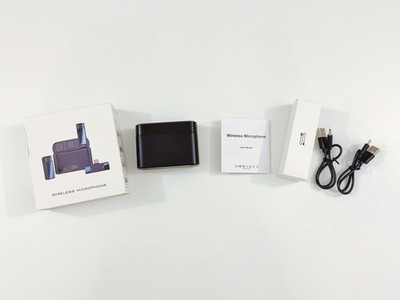 Dual Wireless Lavalier Microphone USB-C +8pin Port Plug'n Play Style