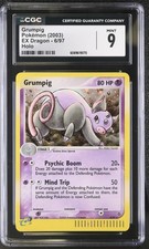 CGC 9 MINT Grumpig 2003 EX Dragon 6/97 Holo Pokemon Card on eBay