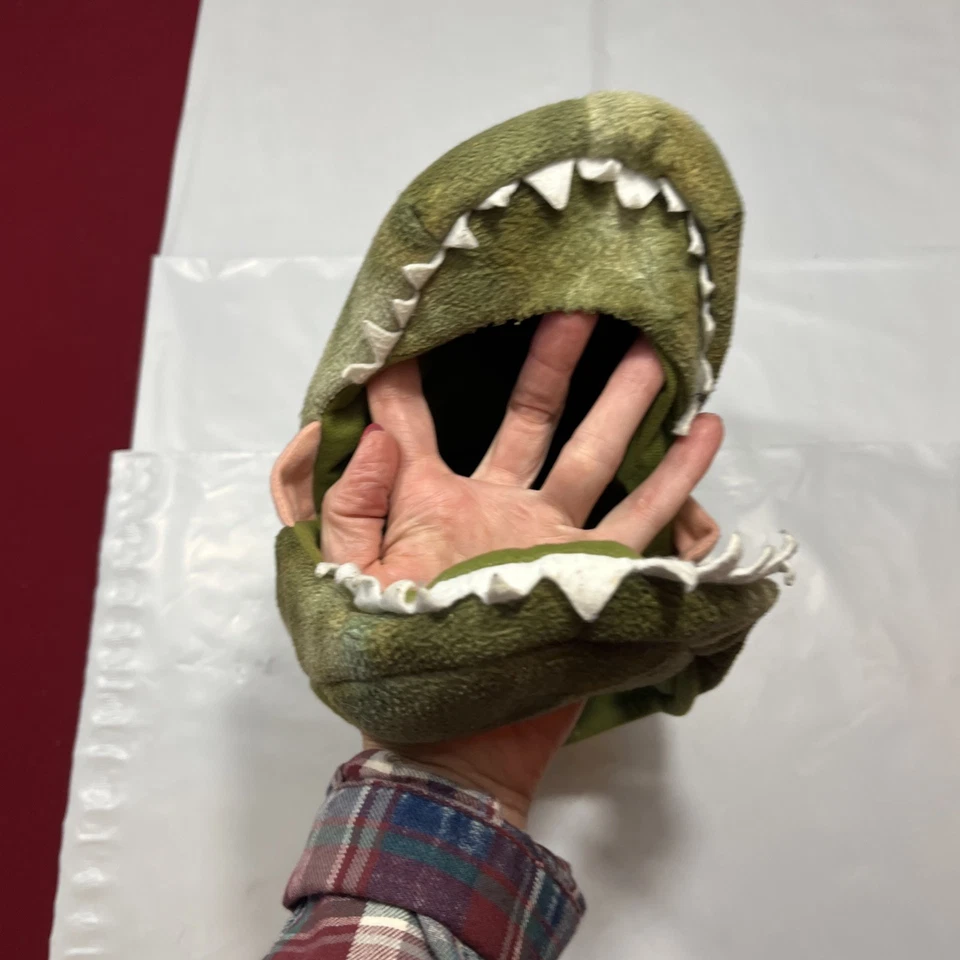 Jurassic World Green Dinosaur MASK Soft CHILD OS Halloween Costume Jagged Teeth - Image 3 of 4