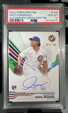 2024 TOPPS PRISTINE SHOTA IMANAGA GREEN  PRISTINE AUTO RC🔥🔥CUBS🔥🔥10