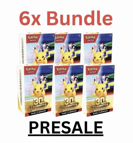 6x Pokémon TCG 30th Anniversary Celebration Booster Bundle | Confirmed Presale