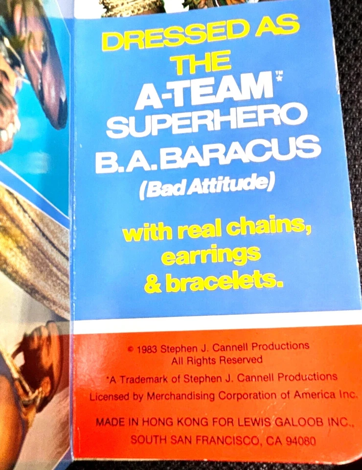 Figura de acción Mr. T Real Life Superhéroe 1983 12" The A-Team Galoob - En caja original Foto 3 de 4