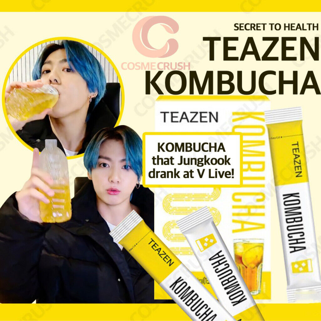 TEAZEN Kombucha Lemon Powder Stick 5g X 30T BTS Jeon Jung TEAZEN Kombucha Lemon Powder Stick 5g X 30T BTS Jeon Jung